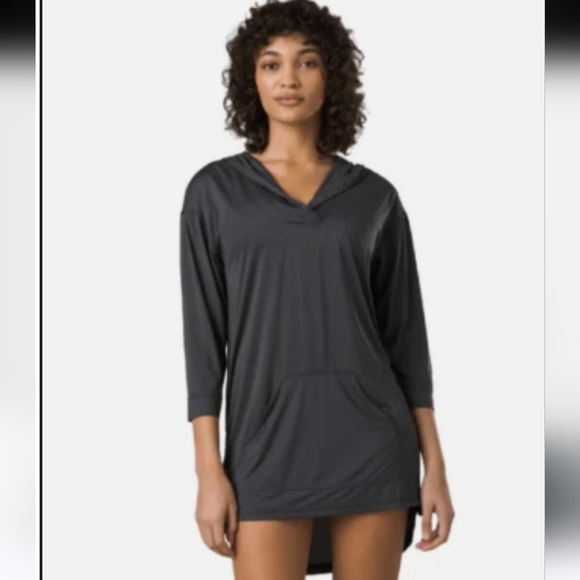 PRANA Marina Bay Tunic Cover-Up In Dark Gray. Size Small NWT - Picture 1 of 9